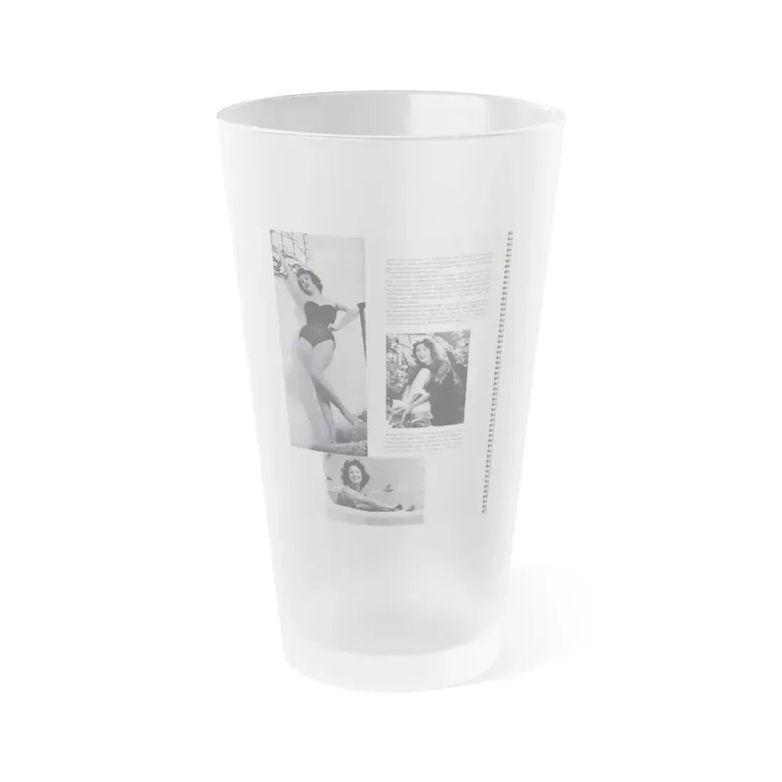 Jill St. John #232 (Vintage Female Icon) Frosted Pint Glass 16oz 16oz Frosted - Go Mug Yourself