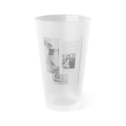 Jill St. John #232 (Vintage Female Icon) Frosted Pint Glass 16oz 16oz Frosted - Go Mug Yourself