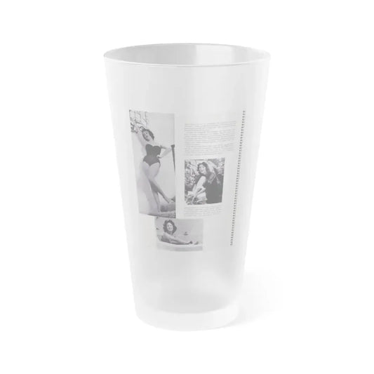 Jill St. John #232 (Vintage Female Icon) Frosted Pint Glass 16oz 16oz Frosted - Go Mug Yourself