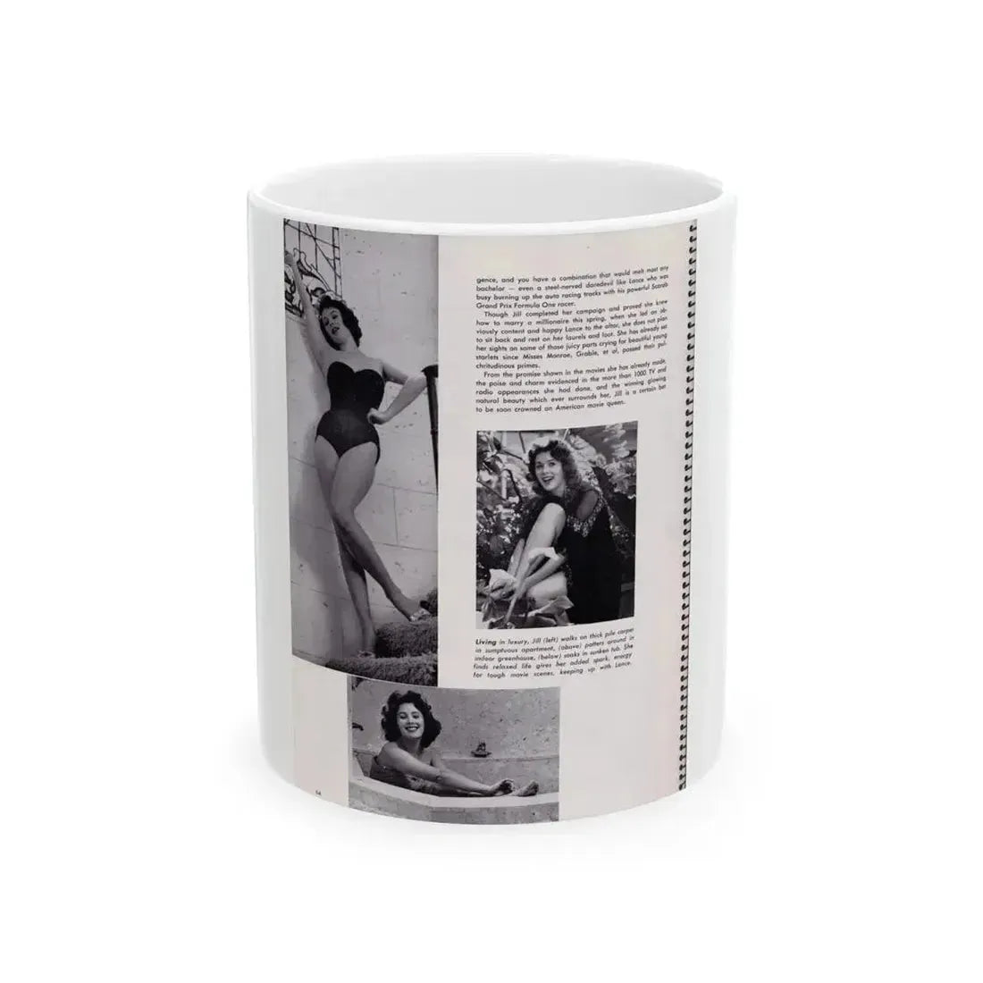 Jill St. John #232 (Vintage Female Icon) White Coffee Mug 11oz - Go Mug Yourself
