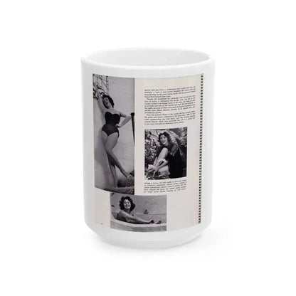 Jill St. John #232 (Vintage Female Icon) White Coffee Mug 15oz - Go Mug Yourself