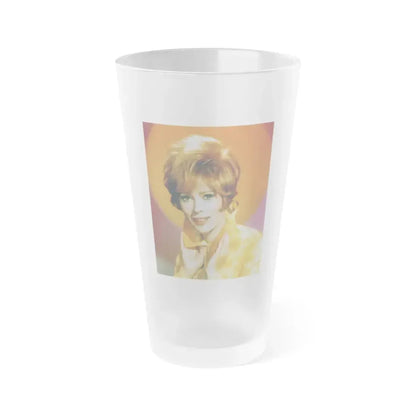 Jill St. John #235 (Vintage Female Icon) Frosted Pint Glass 16oz 16oz Frosted - Go Mug Yourself