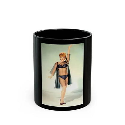 Jill St. John #252 (Vintage Female Icon) Black Coffee Mug 11oz - Go Mug Yourself