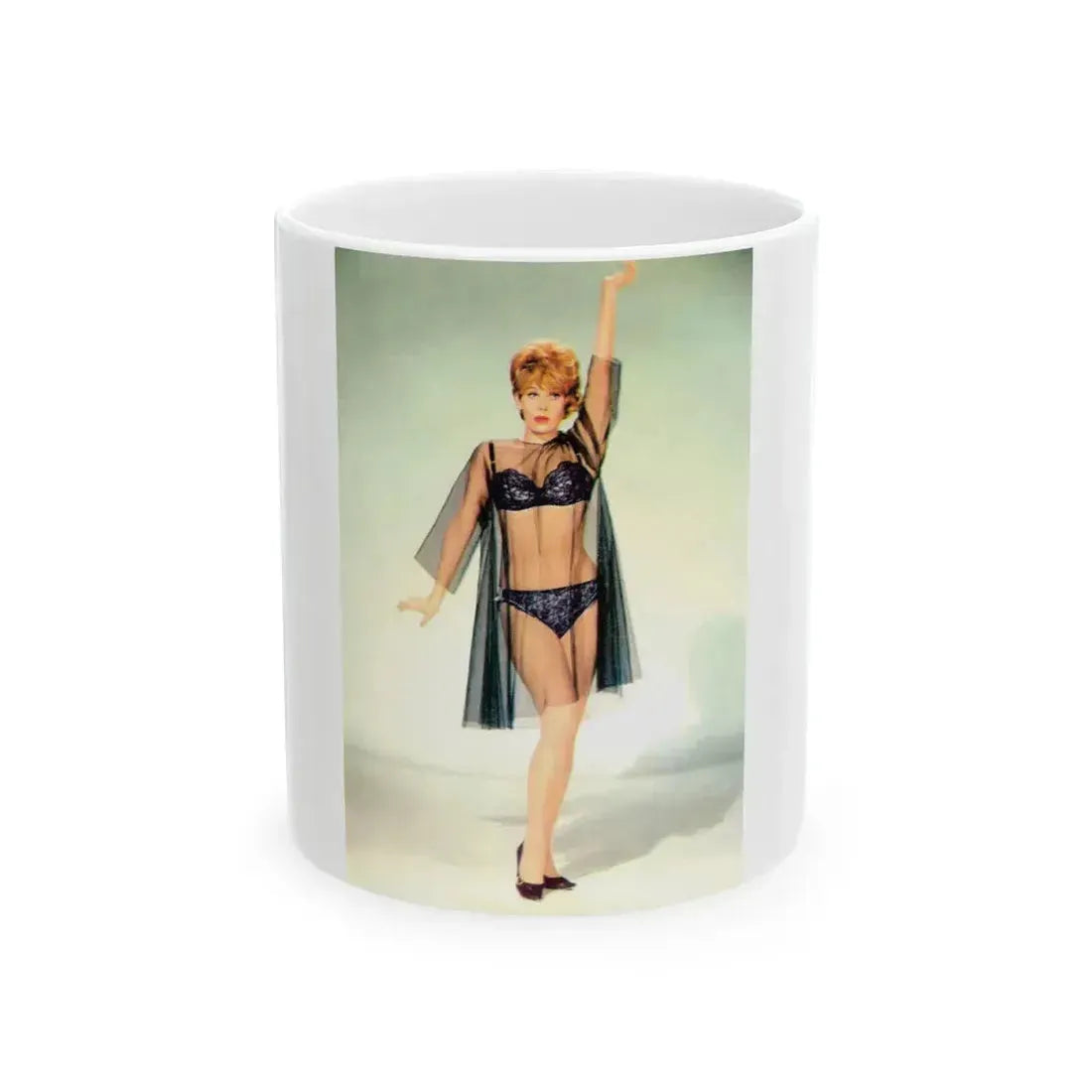 Jill St. John #252 (Vintage Female Icon) White Coffee Mug 11oz - Go Mug Yourself