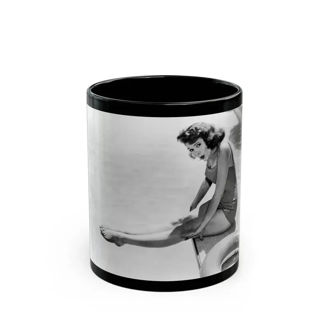 Jill St. John #254 (Vintage Female Icon) Black Coffee Mug 11oz - Go Mug Yourself