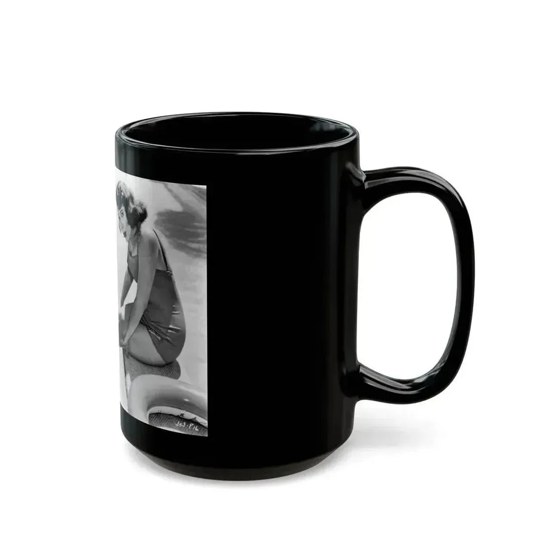 Jill St. John #254 (Vintage Female Icon) Black Coffee Mug - Go Mug Yourself