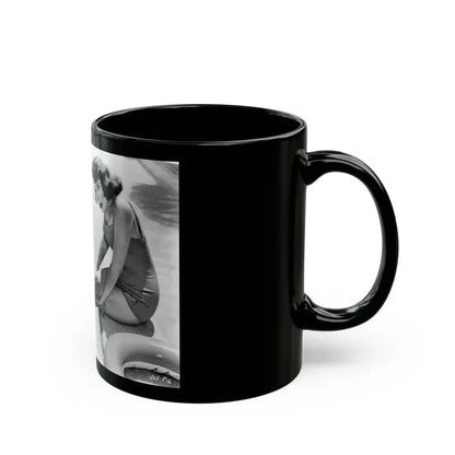 Jill St. John #254 (Vintage Female Icon) Black Coffee Mug - Go Mug Yourself