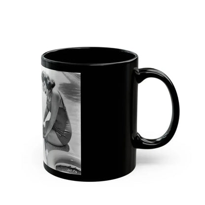 Jill St. John #254 (Vintage Female Icon) Black Coffee Mug - Go Mug Yourself