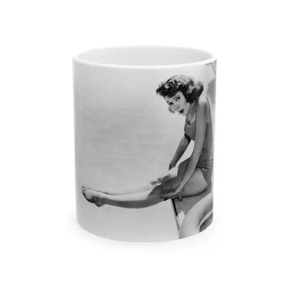 Jill St. John #254 (Vintage Female Icon) White Coffee Mug 11oz - Go Mug Yourself