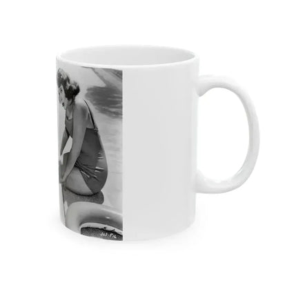 Jill St. John #254 (Vintage Female Icon) White Coffee Mug - Go Mug Yourself