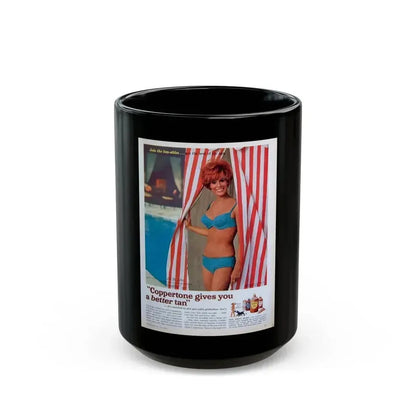 Jill St. John #255 - Add (Vintage Female Icon) Black Coffee Mug 15oz - Go Mug Yourself