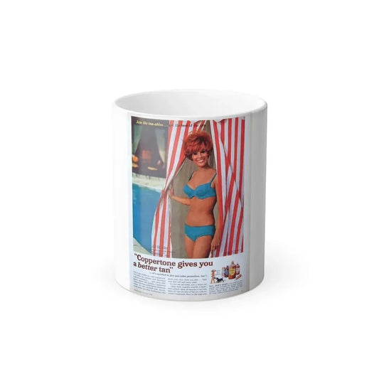 Jill St. John #255 - Add (Vintage Female Icon) Color Changing Coffee Mug 11oz - Go Mug Yourself