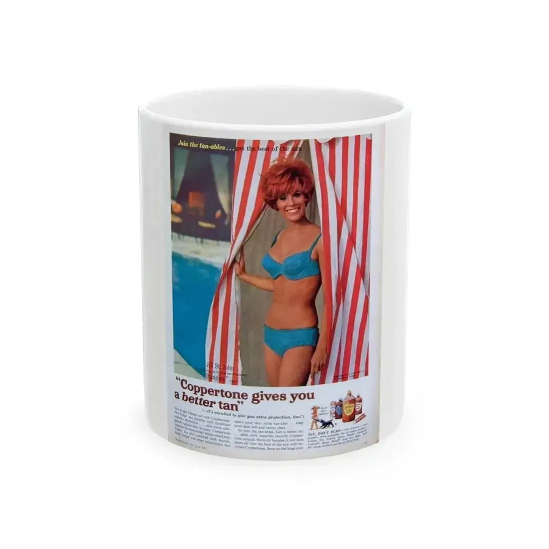 Jill St. John #255 - Add (Vintage Female Icon) White Coffee Mug 11oz - Go Mug Yourself