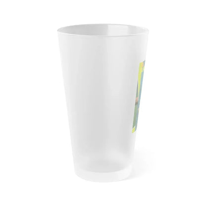 Jill St. John #256 - Japanese Pin-Up (Vintage Female Icon) Frosted Pint Glass 16oz - Go Mug Yourself