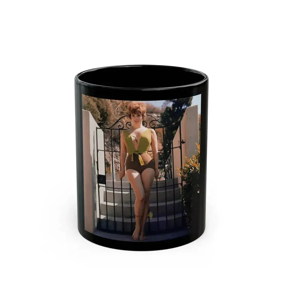 Jill St. John #261 (Vintage Female Icon) Black Coffee Mug 11oz - Go Mug Yourself