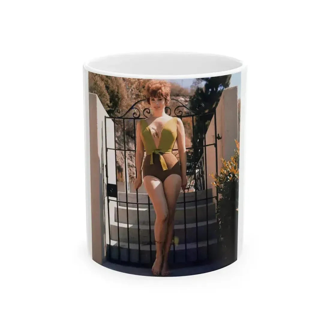Jill St. John #261 (Vintage Female Icon) White Coffee Mug 11oz - Go Mug Yourself