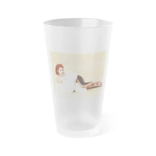 Jill St. John #271 (Vintage Female Icon) Frosted Pint Glass 16oz 16oz Frosted - Go Mug Yourself