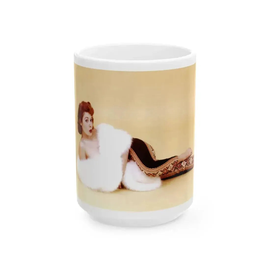 Jill St. John #271 (Vintage Female Icon) White Coffee Mug 15oz - Go Mug Yourself