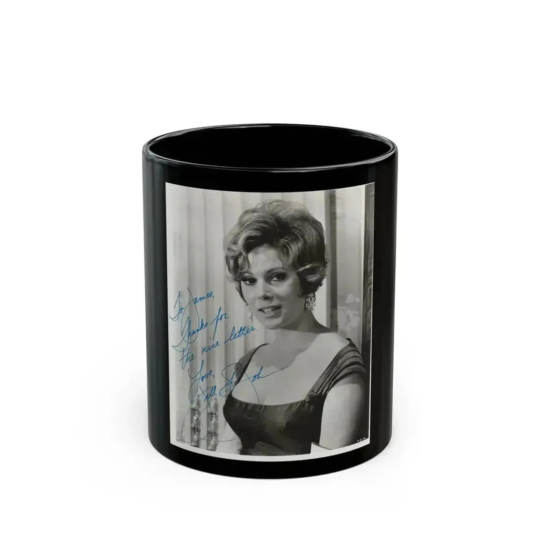 Jill St. John #274 (Vintage Female Icon) Black Coffee Mug 11oz - Go Mug Yourself