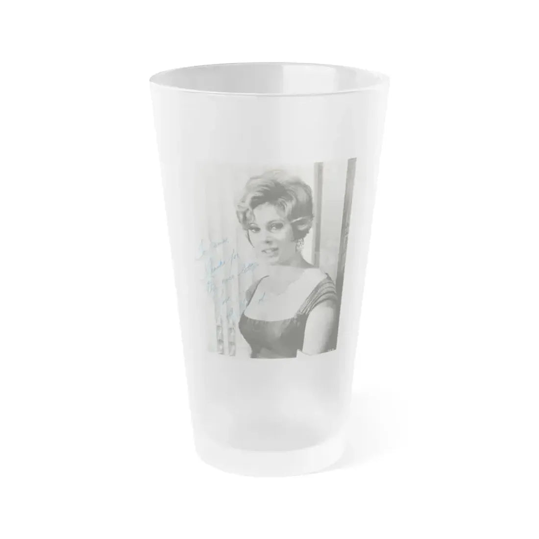 Jill St. John #274 (Vintage Female Icon) Frosted Pint Glass 16oz 16oz Frosted - Go Mug Yourself