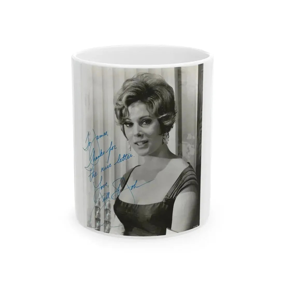 Jill St. John #274 (Vintage Female Icon) White Coffee Mug 11oz - Go Mug Yourself