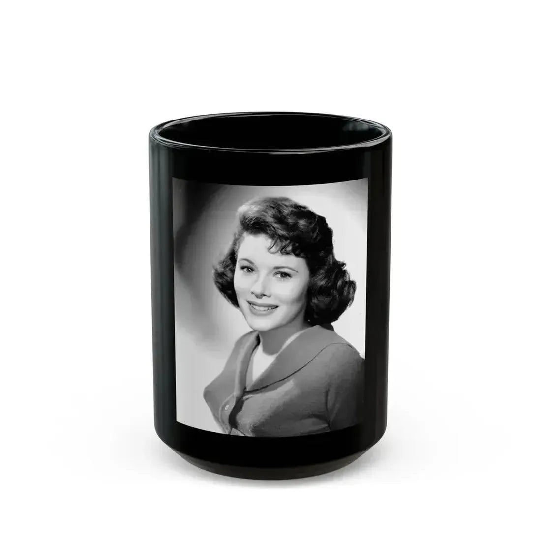 Jill St. John #277 (Vintage Female Icon) Black Coffee Mug 15oz - Go Mug Yourself
