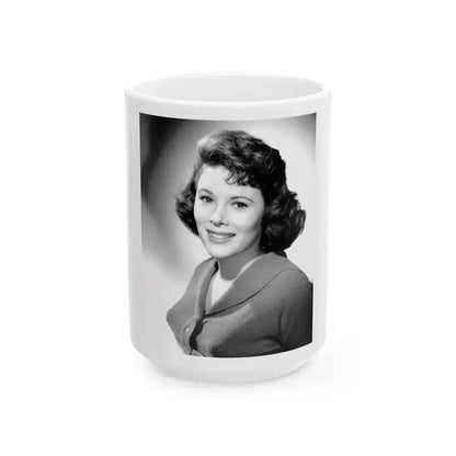 Jill St. John #277 (Vintage Female Icon) White Coffee Mug 15oz - Go Mug Yourself