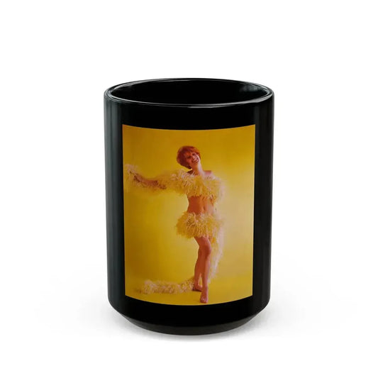Jill St. John #285 (Vintage Female Icon) Black Coffee Mug 15oz - Go Mug Yourself