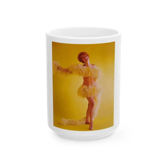 Jill St. John #285 (Vintage Female Icon) White Coffee Mug 15oz - Go Mug Yourself