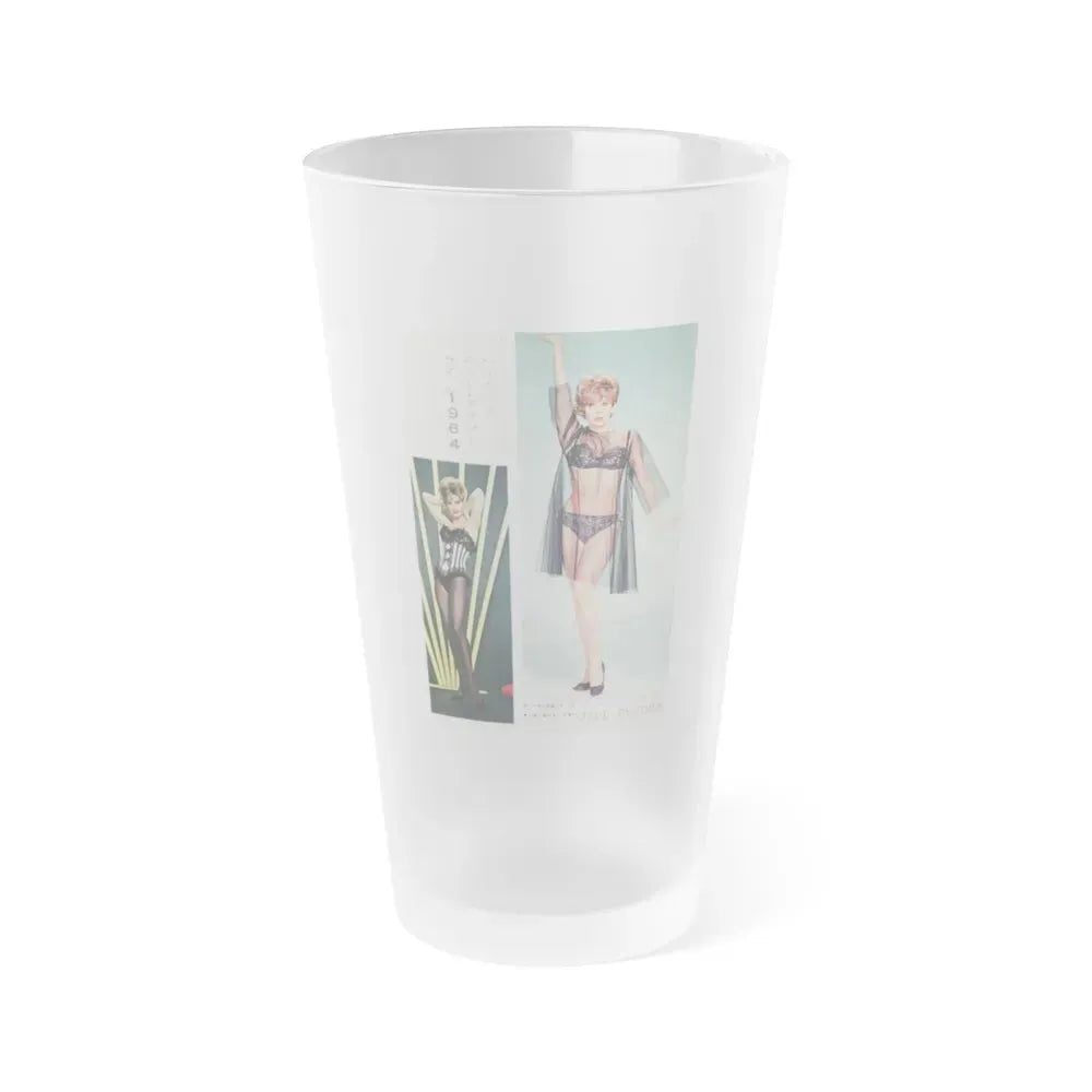 Jill St. John #289 (Vintage Female Icon) Frosted Pint Glass 16oz 16oz Frosted - Go Mug Yourself