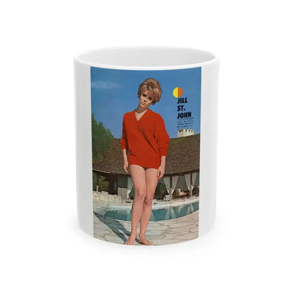 Jill St. John #290 (Vintage Female Icon) White Coffee Mug 11oz - Go Mug Yourself