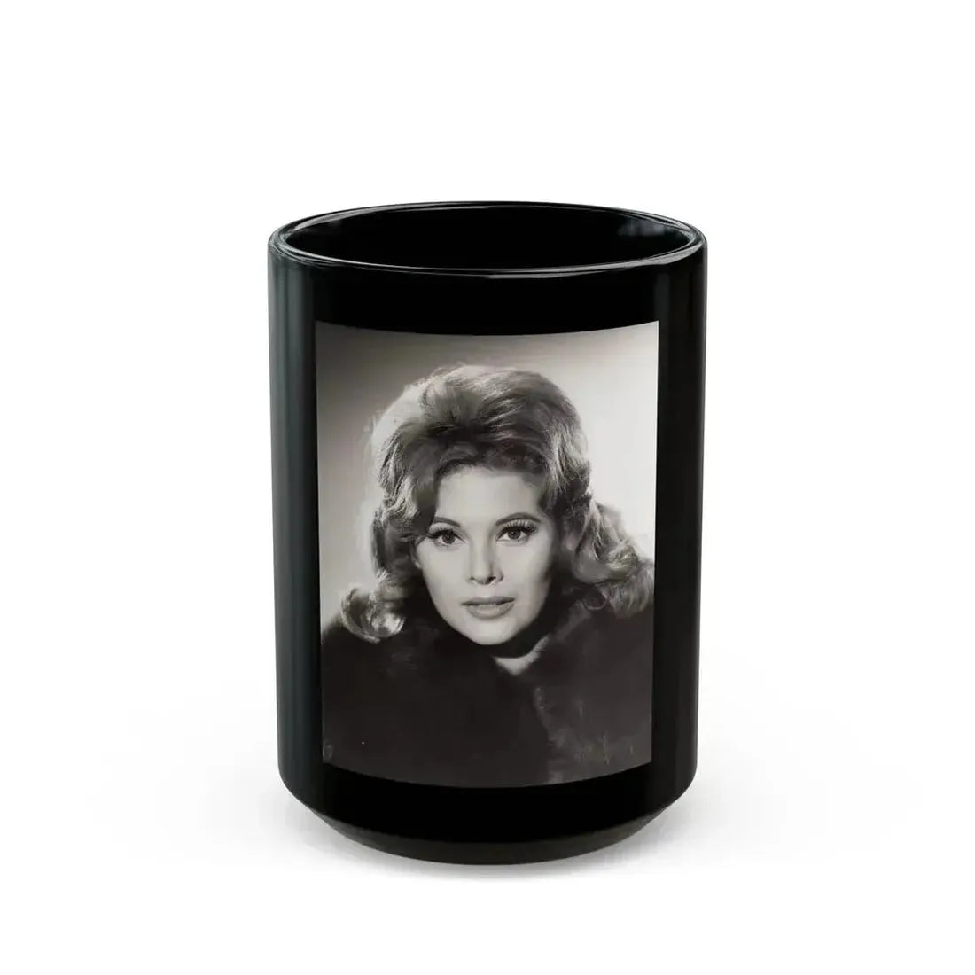 Jill St. John #294 (Vintage Female Icon) Black Coffee Mug 15oz - Go Mug Yourself