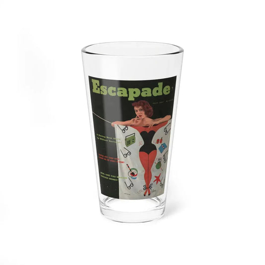 Jill St. John #302 - Escapade Mag. July '57 - Jill on Cover in Color (Vintage Female Icon) Pint Glass 16oz 16oz - Go Mug Yourself
