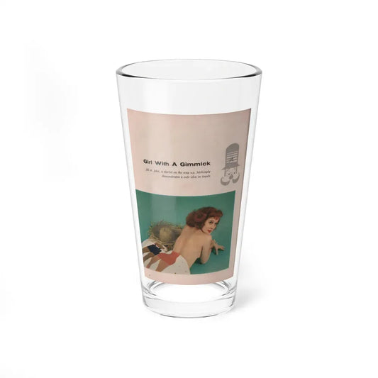 Jill St. John #303 - Escapade Mag. July '57 - 1 Color Photo & Caption (Vintage Female Icon) Pint Glass 16oz 16oz - Go Mug Yourself