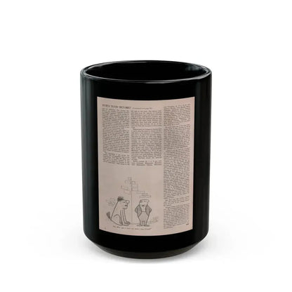 Jill St. John #305 - Escapade Mag. July '57 - Rest ofArticle (Vintage Female Icon) Black Coffee Mug 15oz - Go Mug Yourself
