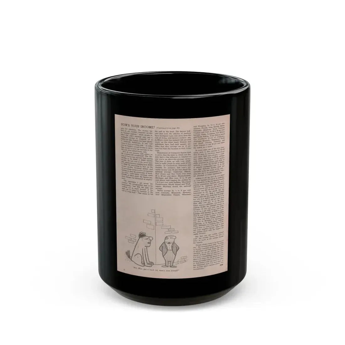 Jill St. John #305 - Escapade Mag. July '57 - Rest ofArticle (Vintage Female Icon) Black Coffee Mug - Go Mug Yourself