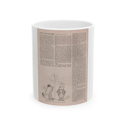 Jill St. John #305 - Escapade Mag. July '57 - Rest ofArticle (Vintage Female Icon) White Coffee Mug 11oz - Go Mug Yourself