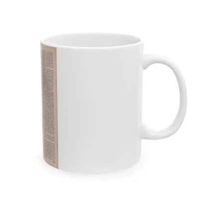 Jill St. John #305 - Escapade Mag. July '57 - Rest ofArticle (Vintage Female Icon) White Coffee Mug - Go Mug Yourself