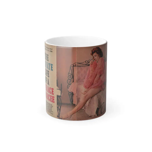 Jill St. John #308 - 10.5x16.5 1959 Magazine Color Centerfold (Vintage Female Icon) Color Changing Coffee Mug 11oz - Go Mug Yourself
