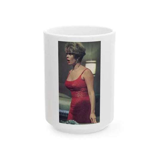 Jill St. John #309 - Saga Mag. June '67 - 1 Page Small Color Photo (Vintage Female Icon) White Coffee Mug 15oz - Go Mug Yourself