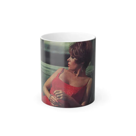 Jill St. John #310 - Saga Mag. June '67 - 1 Page Color Photo (Vintage Female Icon) Color Changing Coffee Mug 11oz - Go Mug Yourself