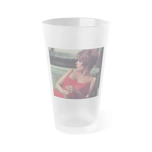 Jill St. John #310 - Saga Mag. June '67 - 1 Page Color Photo (Vintage Female Icon) Frosted Pint Glass 16oz 16oz Frosted - Go Mug Yourself