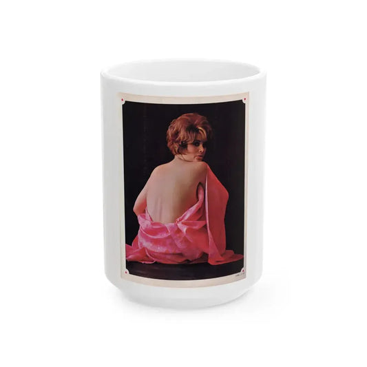 Jill St. John #311 - Saga Mag. June '67 - 1 Page Color Photo (Vintage Female Icon) White Coffee Mug 15oz - Go Mug Yourself