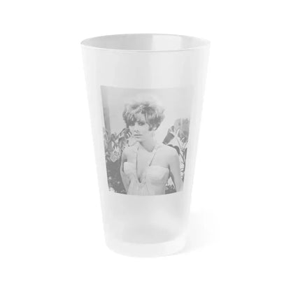 Jill St. John #313 (Vintage Female Icon) Frosted Pint Glass 16oz 16oz Frosted - Go Mug Yourself