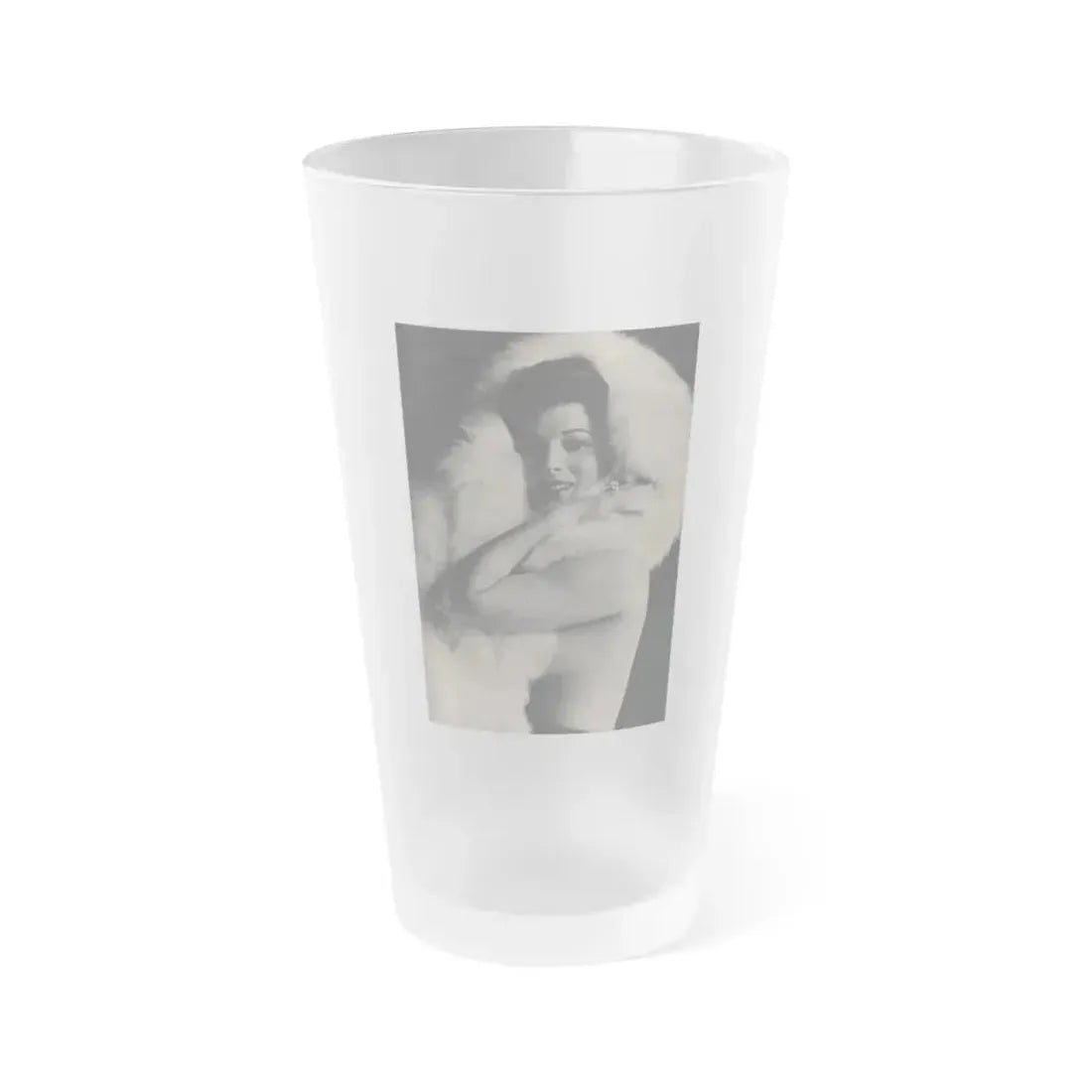 Jill St. John #316 - MALE Mag. Sept. '58 - 1 Page, 1 B&W Photo (Vintage Female Icon) Frosted Pint Glass 16oz 16oz Frosted - Go Mug Yourself