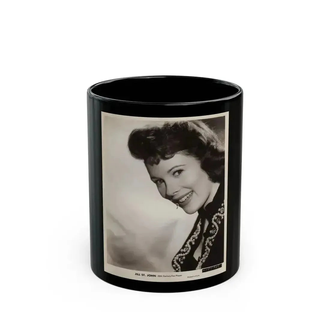 Jill St. John #318 (Vintage Female Icon) Black Coffee Mug 11oz - Go Mug Yourself
