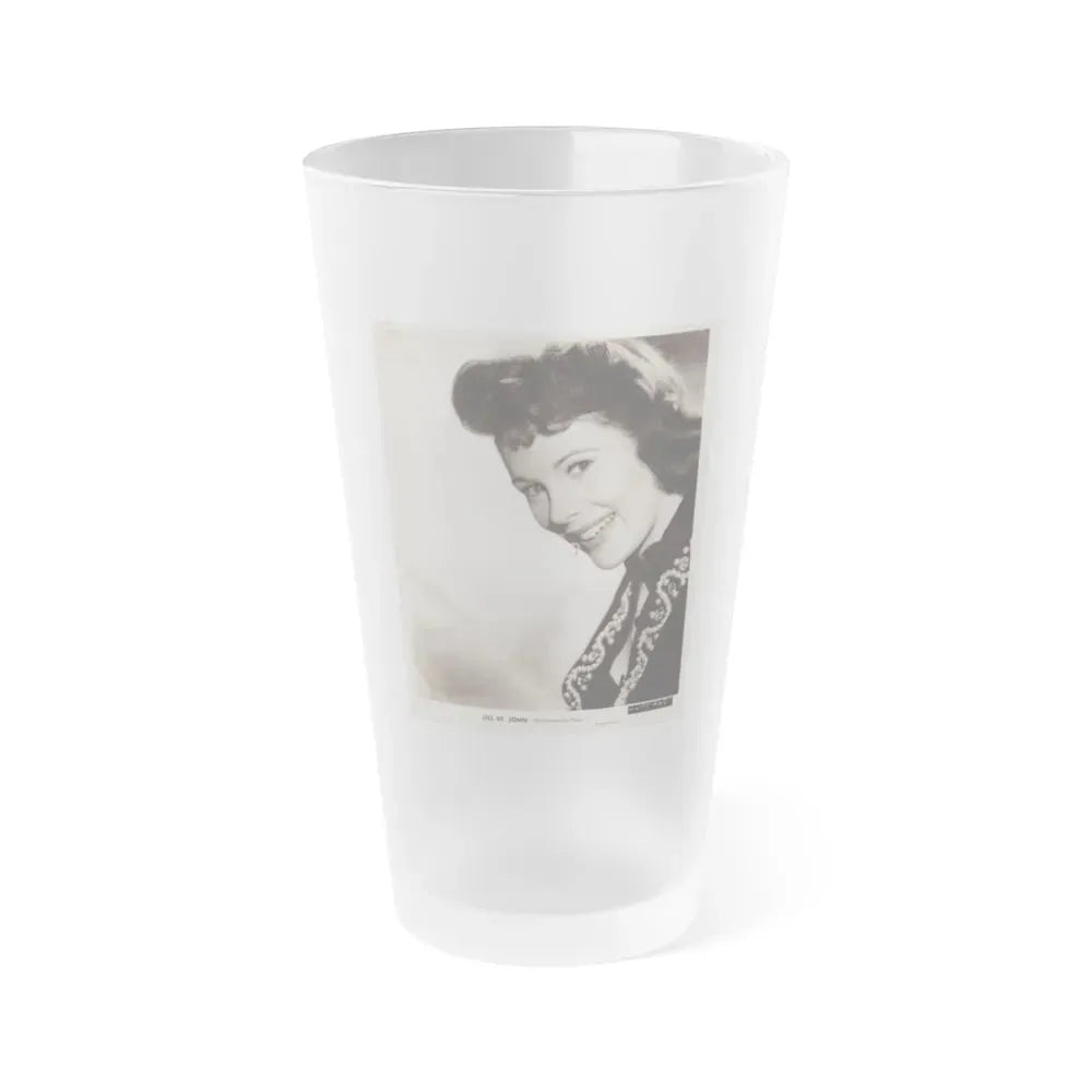 Jill St. John #318 (Vintage Female Icon) Frosted Pint Glass 16oz 16oz Frosted - Go Mug Yourself