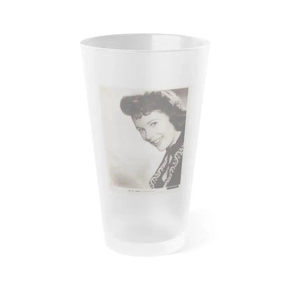 Jill St. John #318 (Vintage Female Icon) Frosted Pint Glass 16oz 16oz Frosted - Go Mug Yourself