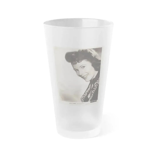 Jill St. John #318 (Vintage Female Icon) Frosted Pint Glass 16oz 16oz Frosted - Go Mug Yourself