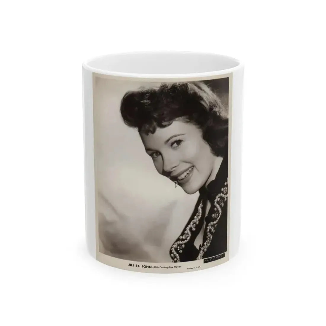 Jill St. John #318 (Vintage Female Icon) White Coffee Mug 11oz - Go Mug Yourself